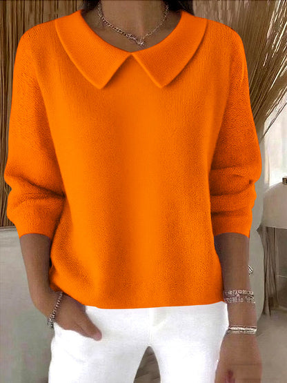 🔥【S-3XL】【Jesienna nowość】Wygodny top damski z długim rękawem i dekoltem w serek – Ciepły i stylowy