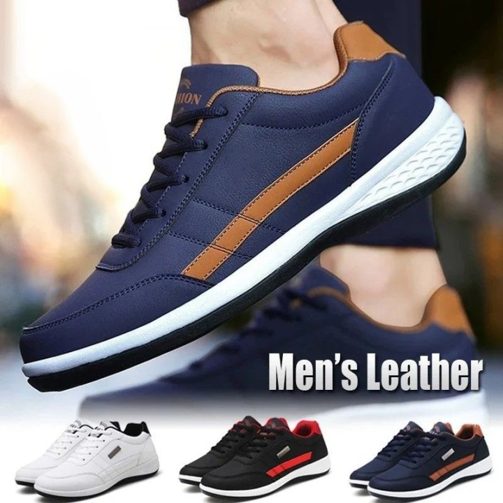 💥✨【39–47】Nowe wygodne męskie buty ortopedyczne ze skóry – idealne do noszenia na co dzień 👞🔥