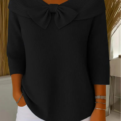🔥【AKCIJA 50% OFF】Dolgorokav francoski pulover – Eleganten in vsestranski Velikosti S-5XL