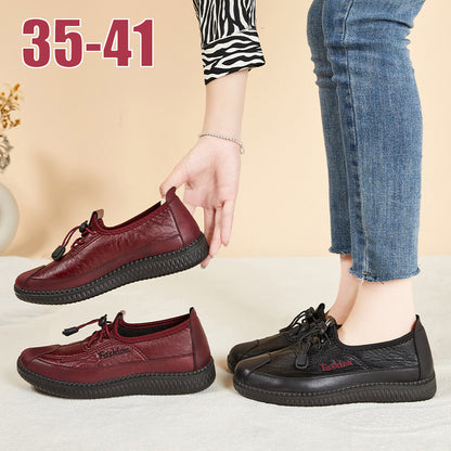 🔥【35-41】Zimné mäkké kožené dámske topánky · Ľahké a pohodlné na celodenné nosenie · Protišmyková podošva · -50 % + rýchle doručenie