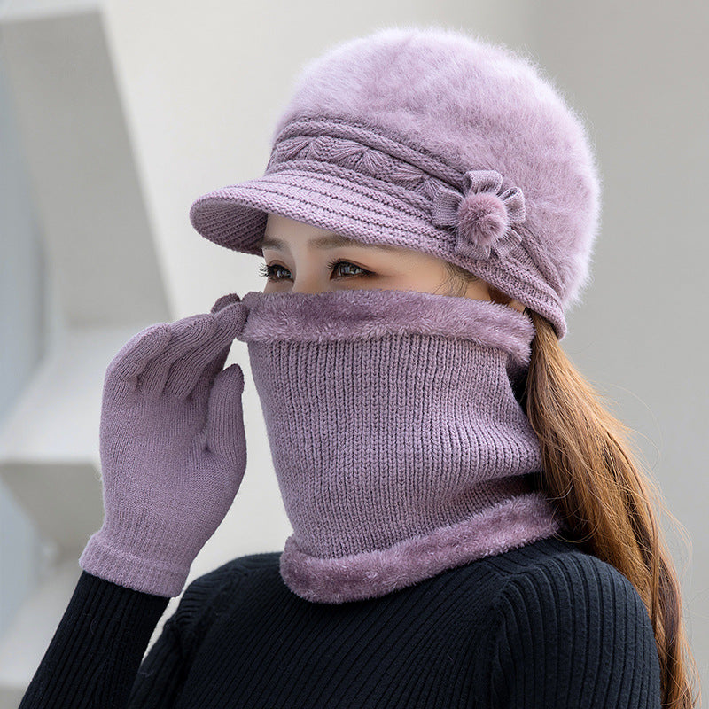 💥【50% zľava】Módna súprava: čiapka, šál a rukavice – Teplý plyš na jeseň a zimu · Doprava zdarma