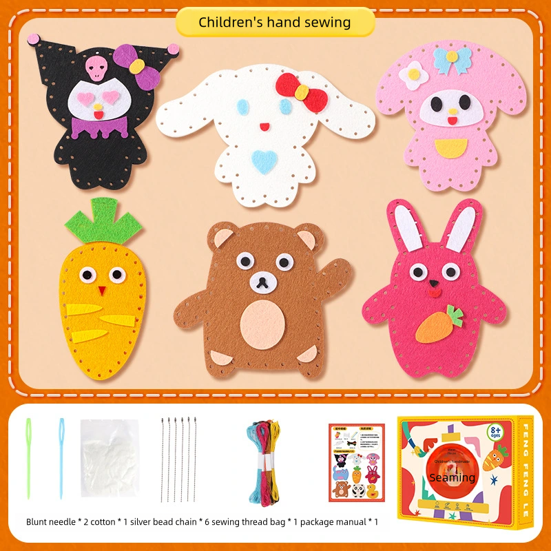 🧵Kit creativo de costura DIY infantil – 👩‍👧🎁Aprender jugando, calma y felicidad asegurada
