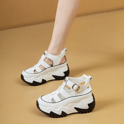 👡💃【2025 Nou】Sandale romane cu talpă groasă pentru femei – confortabile, respirabile și antiderapante ✨