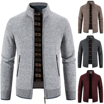 ✨【50% zľava: M-3XL】Nový pánsky zimný komplet 2026 – bunda s hrubým golierom a polar podšívkou + vesta + pulóver