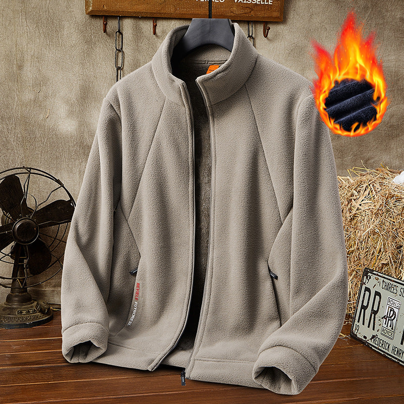 🔥【50% POPUST】 【M-5XL】 Moški debeli flisni jopič – na voljo v velikih velikostih, topel in udoben za jesen in zimo