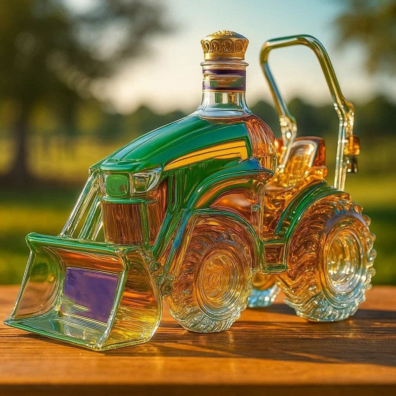 🥂Akcia Butelka whisky v tvare traktora – originálny darček