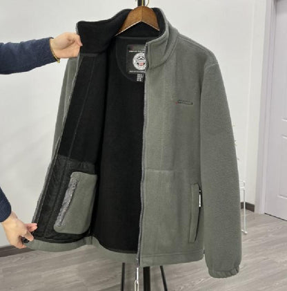 🔥【XS-3XL】Teplá pánska jesenná & zimná bunda z hrubého zamatového fleecu · Pohodlná voľná móda