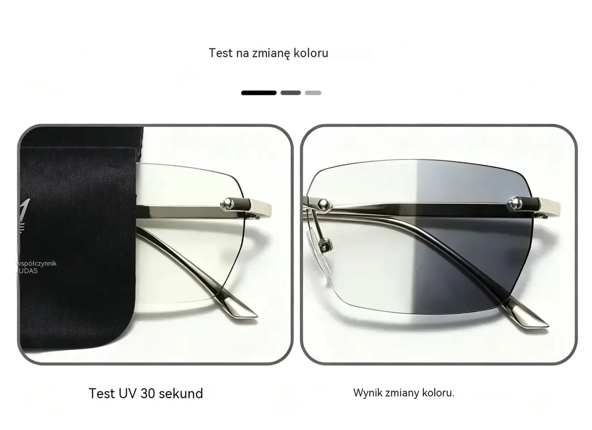 👓 Inteligentne okulary do czytania: 🔍 powiększenie · regulowana jasność · soczewki fotochromowe z filtrem światła niebieskiego
