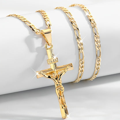 ✝️✨【Kup jeden, a drugi dostaniesz gratis】✝️Naszyjnik z krzyżem Jezusa – Ręcznie robiony, srebro próby 925