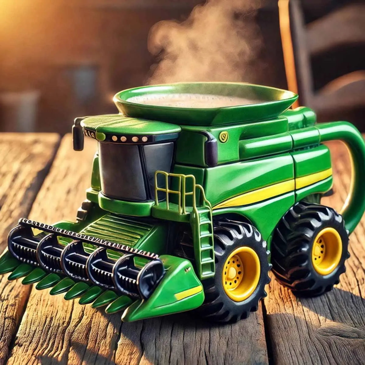 🚗☕Retro filiżanka do kawy w kształcie traktora rolniczego