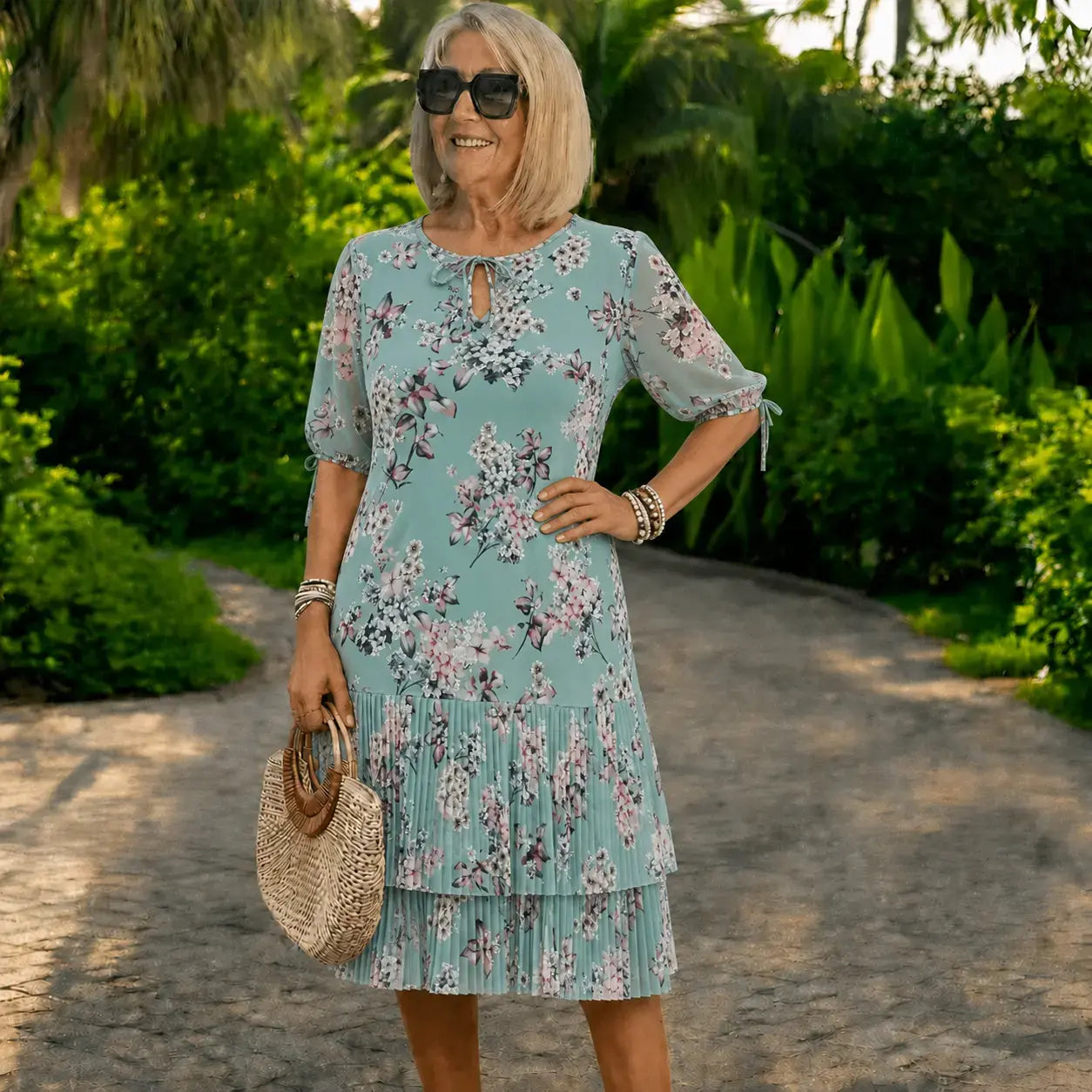 👗Płatność przy odbiorze❤️【S-5XL】eleganckie i modne sukienki szyfonowe