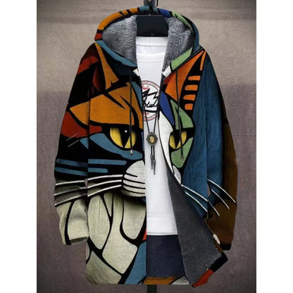 👔【S–4XL】 Pánsky ležérny teplý jesenný a zimný kabát z kvalitnej hrubej vlny a zamatovej podšívky, dostupný vo všetkých veľkostiach