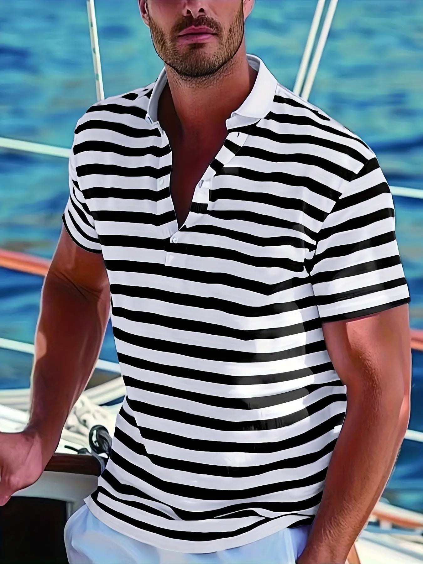👕🔥【50% taniej】【S-7XL】 Męska koszulka polo – styl wakacyjny na lato