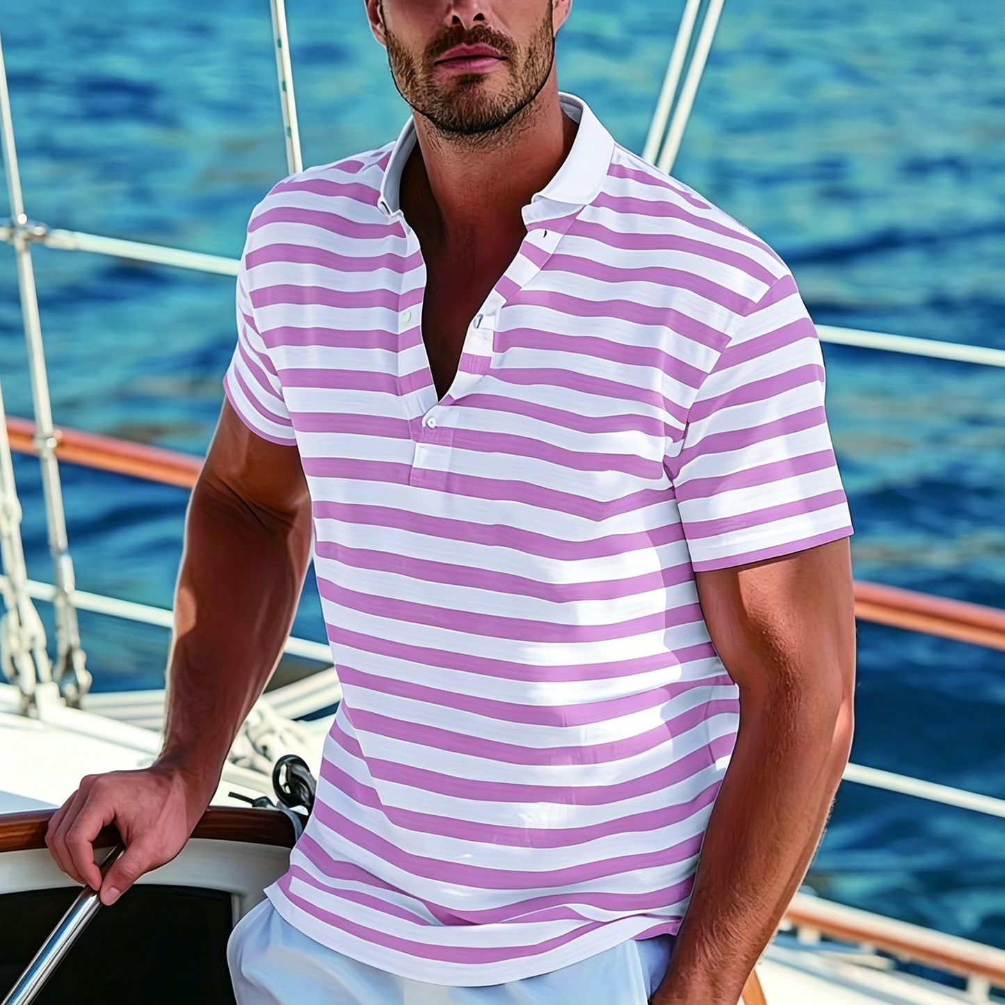 👕🔥【50% taniej】【S-7XL】 Męska koszulka polo – styl wakacyjny na lato
