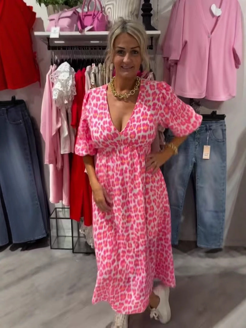 💕【S-5XL】Sukienka plus size z nadrukiem 2026✅️Płatność gotówką przy odbiorze