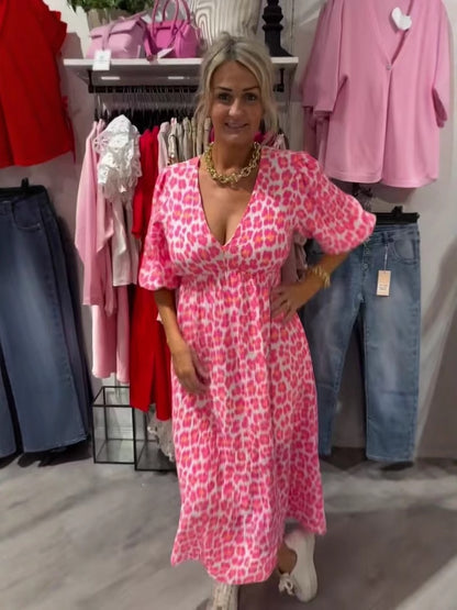 💕【S-5XL】Sukienka plus size z nadrukiem 2026✅️Płatność gotówką przy odbiorze
