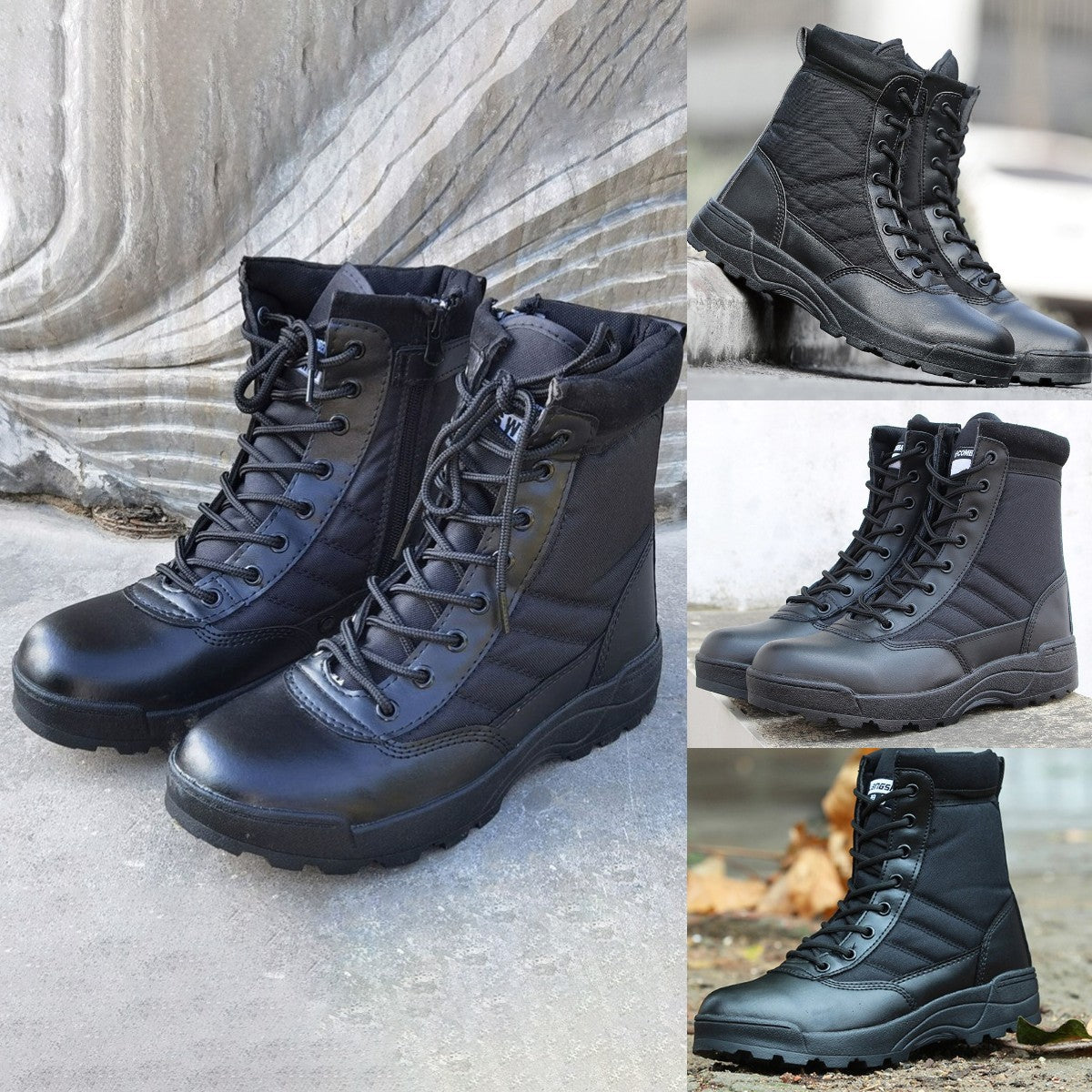 🔥👍【38-45】Botas tácticas de alta calidad para otoño e invierno para hombres y mujeres: impermeables, cálidas y resistentes al desgaste