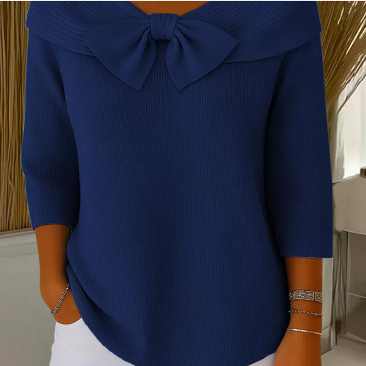 🔥【AKCIJA 50% OFF】Dolgorokav francoski pulover – Eleganten in vsestranski Velikosti S-5XL