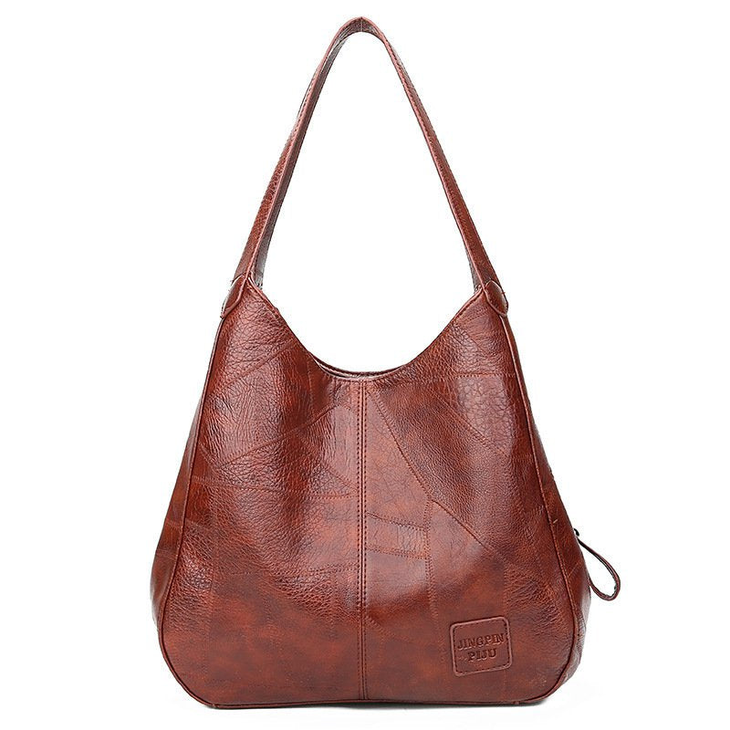 💖👜💖 【50% reducere🔥】Geantă de umăr din piele moale, nou stil, capacitate mare