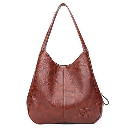 💖👜💖 【50% reducere🔥】Geantă de umăr din piele moale, nou stil, capacitate mare