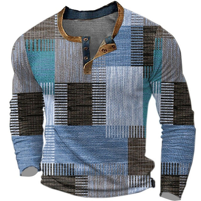 🔥 Jesenski novi slog – POPUST 50% 👕 Moško polo majico z dolgimi rokavi in potiskom – velikosti S-4XL