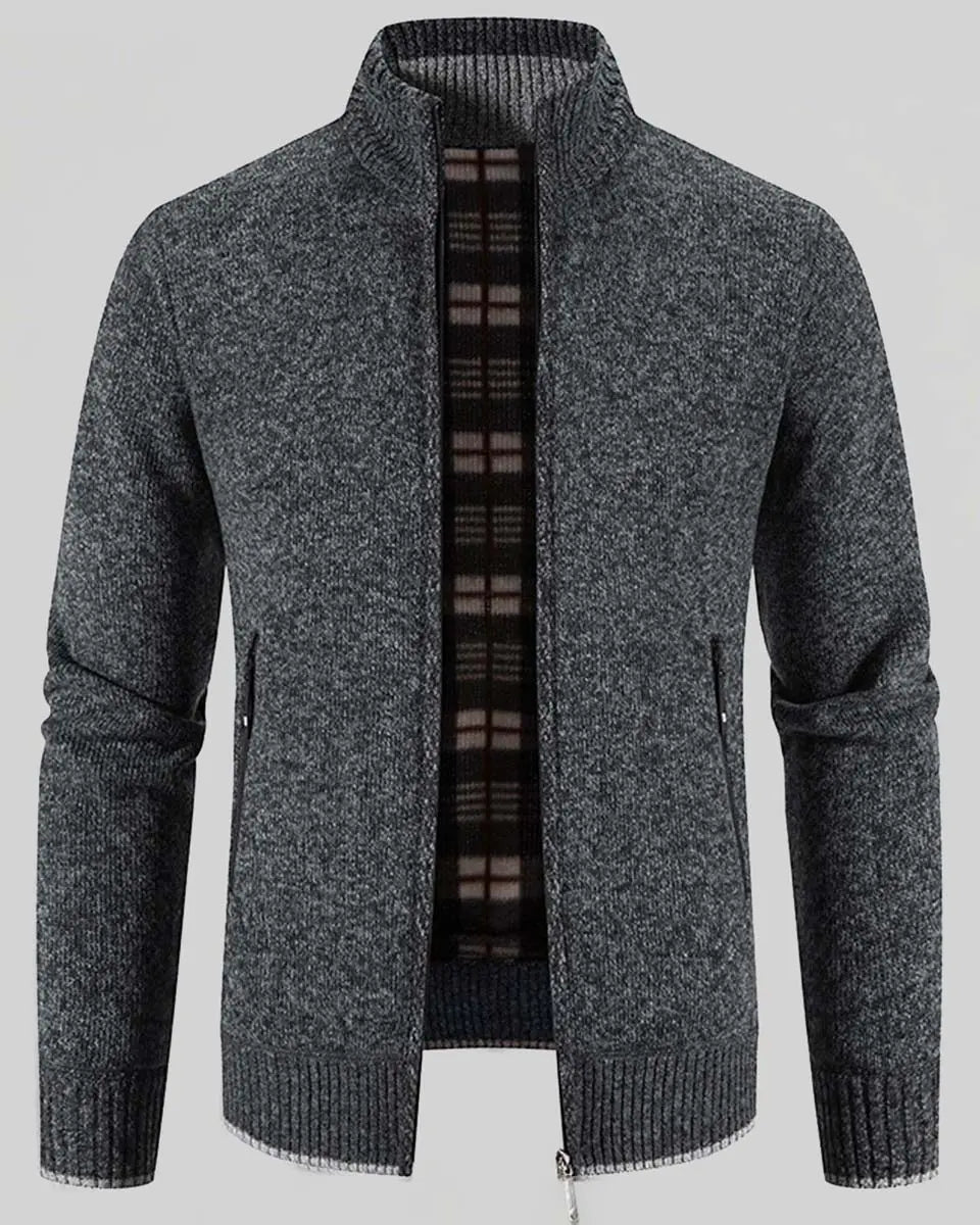 🔥【M-3XL】Męski, swobodny, polarowy sweter rozpinany