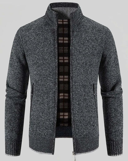 🔥【M-3XL】Męski, swobodny, polarowy sweter rozpinany