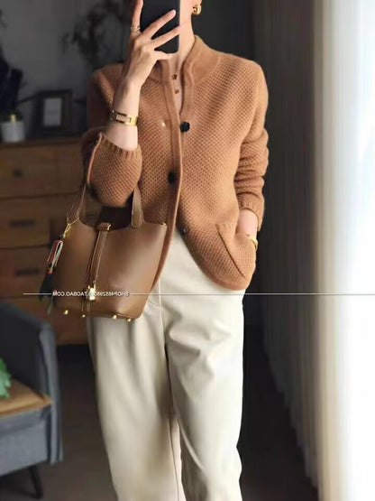 ✨【Omejena ponudba 50% popust】Francoski elegantni kašmirski plašč, lahek, topel in univerzalen
