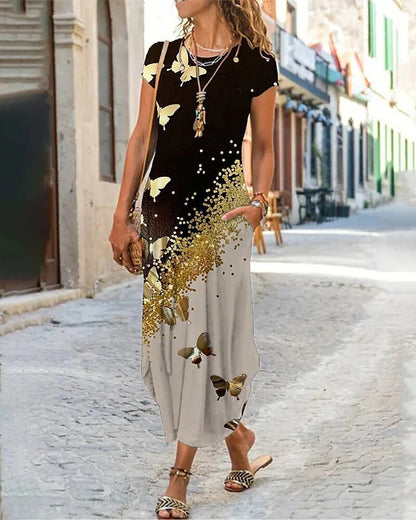 🌞👗【S-3XL】Fustă lungă de vară cu imprimeu 🌸 din bumbac Tencel – moale, texturată și confortabilă 💖✨