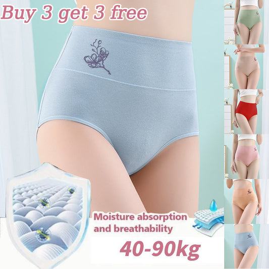 💖【Súprava 6 kusov】🎁 [40 – 100 kg] Zdvíhacie nohavičky s vysokým pásom z čistej bavlny – Skvelá ponuka