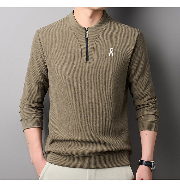🔥 【M-4XL】Nová módna mikina z hrubého flisu s bleskom do polovice