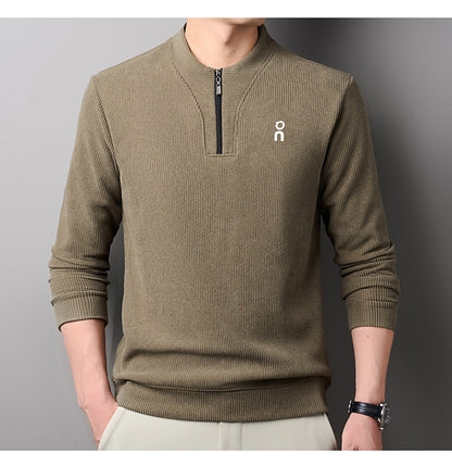 🔥 【M-4XL】Nová módna mikina z hrubého flisu s bleskom do polovice