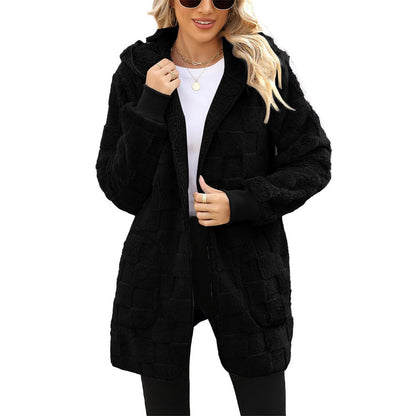 ☃️【-50%】❄️【S–5XL】Damska kurtka polarowa w kratę – ciepła i wygodna na jesień i zimę