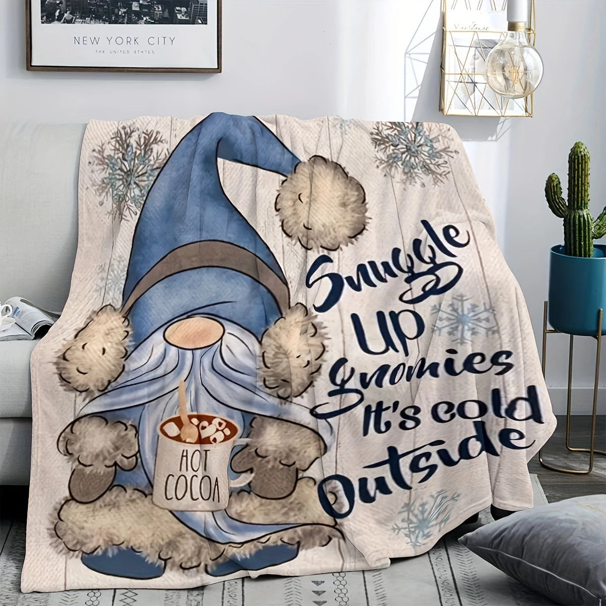 🤩🔥Umělecky potištěná měkká flanelová deka – příjemná, hřejivá a vhodná jako bytová dekorace【70cm x 100cm】