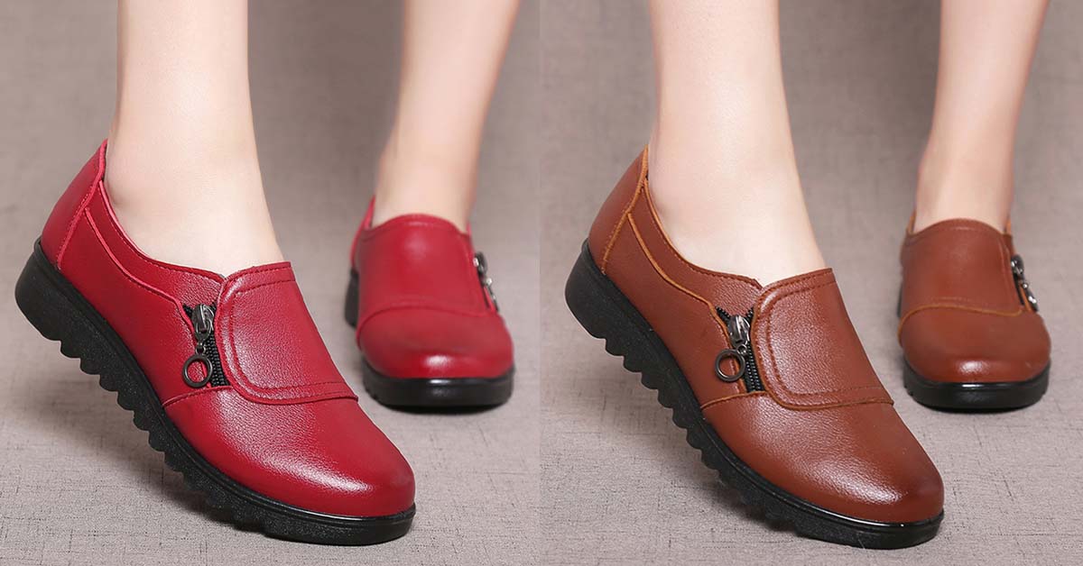 🔥🔥【35–41】Dámska obuv z pravej hovädzej kože – pohodlná, odolná a s protišmykovou podrážkou