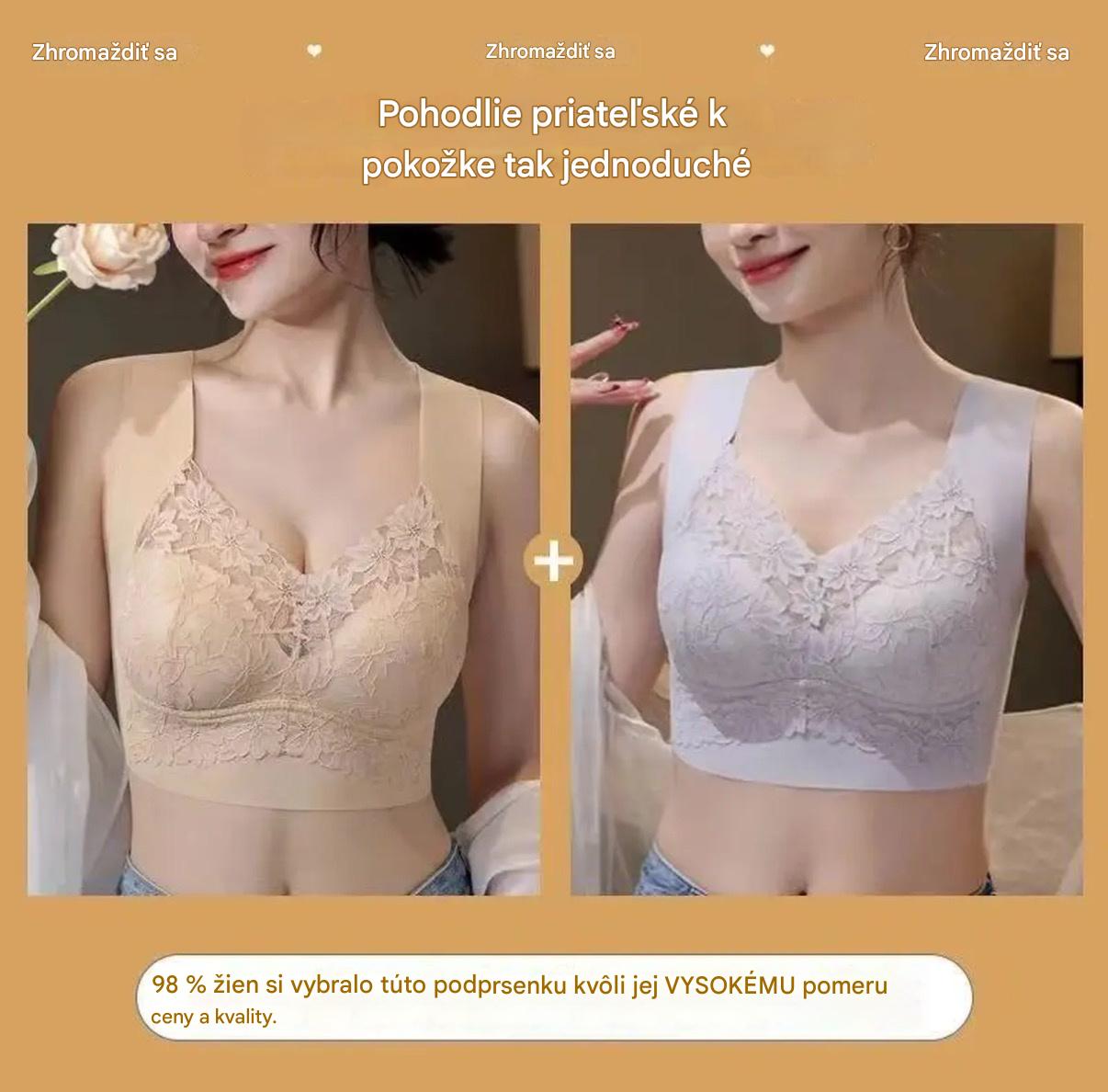 ✨💓【KUPITE 1, DOBITE 1 ZASTONJ】Nov nedrček brez trdih kostič s push-up učinkom – proti popuščanju (40-100 kg)
