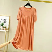 🔥【50% REDUCERE】💖【S-4XL】【40-180kg】✨Rochie de pijama 2025 – moale, confortabilă și relaxantă, cu mâneci scurte 🌙🛌