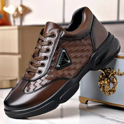 💥【Produkt na sprzedaż】💥Męskie skórzane buty codzienne, miękka podeszwa, lekkie i oddychające