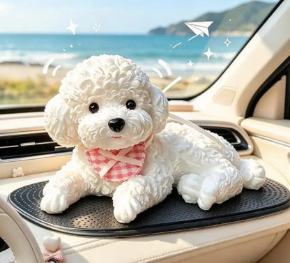🐶✨Ozdoba do samochodu w kształcie pudla – uroczy dodatek na deskę rozdzielczą