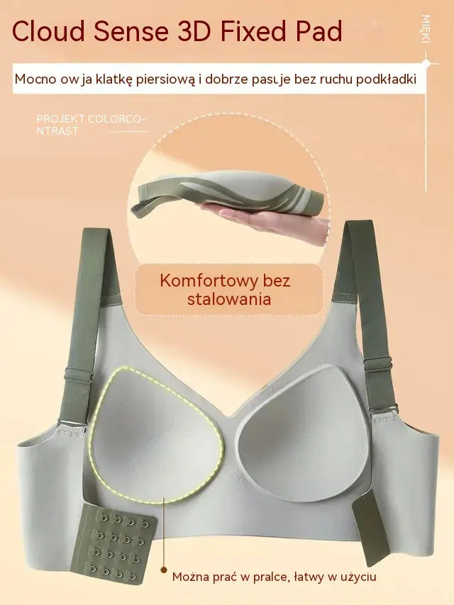 【Zestaw 4 szt.】Jednoczęściowy biustonosz damski bez fiszbin ❤️【Elastyczny fason】