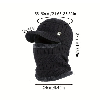🎉Hotový prodej🎉: Jednodílná vlněná čepice, větruodolná a teplá, ideální pro outdoorové aktivity