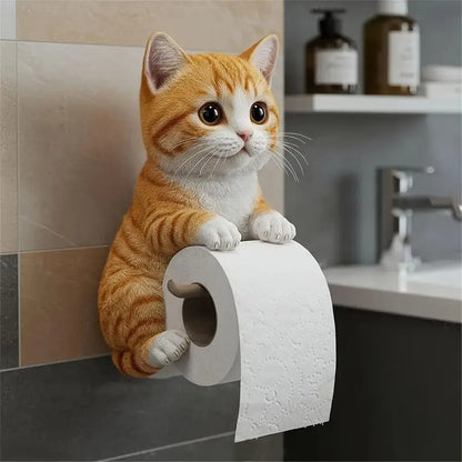🐱【Gorąca wyprzedaż roku】💥Uroczy uchwyt na papier toaletowy z motywem kotka✨📦Darmowa dostawa – dostępne od ręki