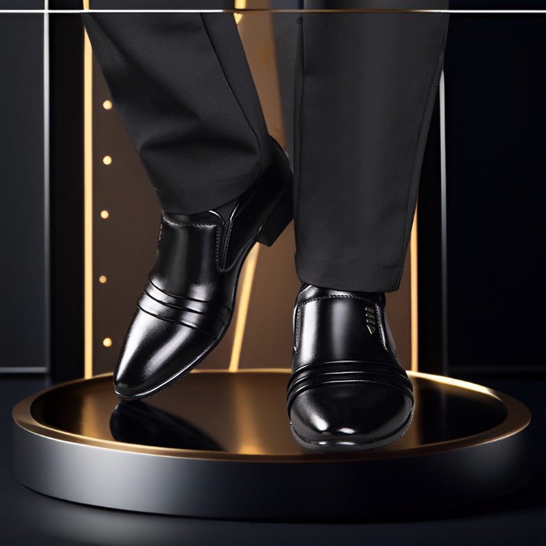 🔥 Buty męskie skórzane 38–48 – casual i eleganckie, podwyższona podeszwa 2026