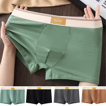 🔥 50% taniej | Bawełniana bielizna męska L–4XL – jednokolorowa, wygodna