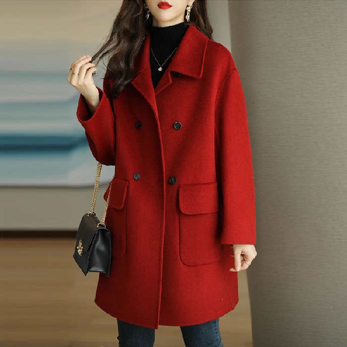 🔥Nueva chaqueta de cachemir de doble capa para otoño-invierno – Alta calidad