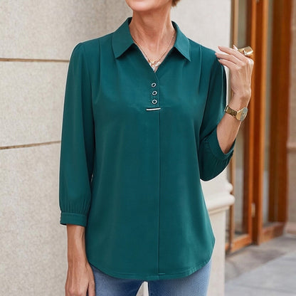 【3 najlepsze recenzje w sklepie】[XL-6XL] Koszula szyfonowa, styl casualowy i nowoczesny