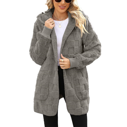 ☃️【-50%】❄️【S–5XL】Damska kurtka polarowa w kratę – ciepła i wygodna na jesień i zimę