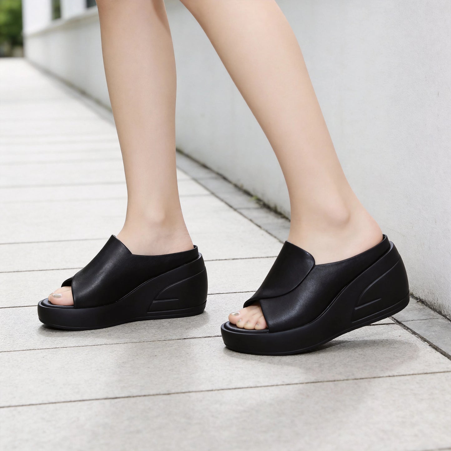 👡【5,5 cm obcas】 miękka podeszwa sandały na koturnie dla kobiet