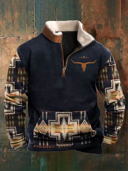 👕🔥【50% ZĽAVA】【S-4XL】2025 Moderná pánska jesenná a zimná mikina s 3D potlačou a teplým materiálom