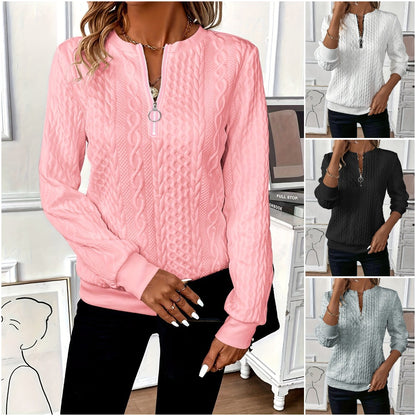 🔥【Sleva 50%】2025 Dámská prošívaná mikina na zip – Stylová a pohodlná